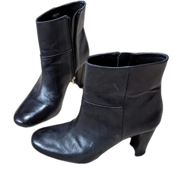 Ann Taylor Shoes - Ann Taylor Women's Size 8M Black Leather High Heel Ankled Boots